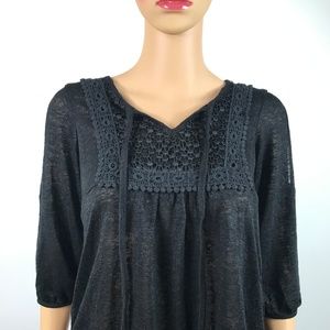 Style Co. Petite Crochet Cold Shoulder P  K#47
